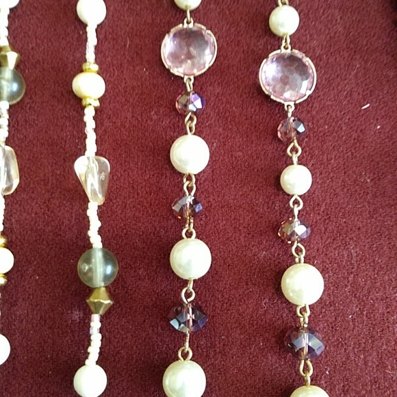 4 for $50 Beaded Necklaces Six Piece Lot Costume Fashion Jewelry - Picture 5 of 6